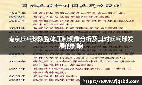 南京乒乓球队整体压制现象分析及其对乒乓球发展的影响